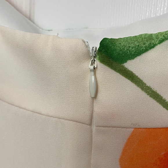 White House Black Market Orange Floral Jumpsuit Size 14 - Picture 12 of 13